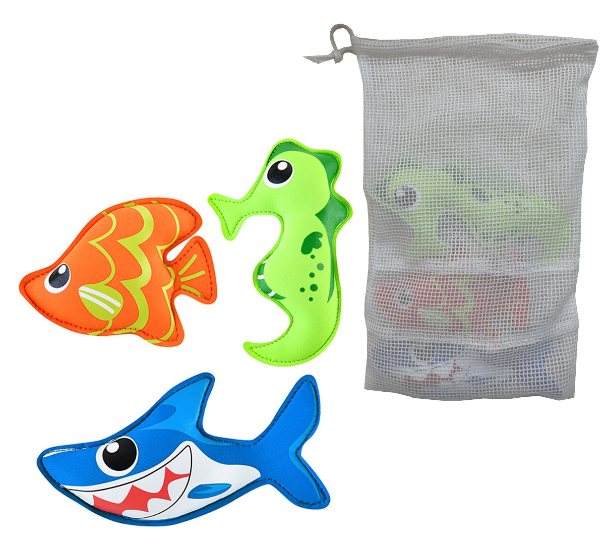 Σετ Παιχνιδιού Diving animals 3τεμ cotton δίχτυ